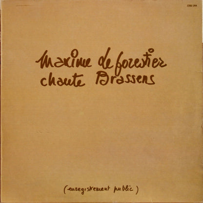 Maxime Le Forestier – Chante Brassens