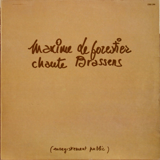 Maxime Le Forestier – Chante Brassens