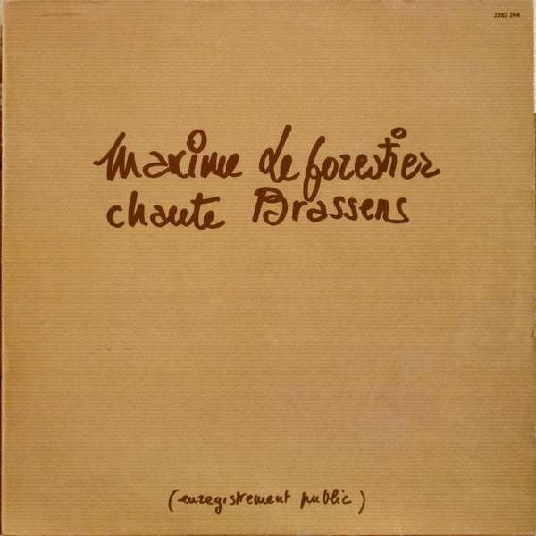 Maxime Le Forestier – Chante Brassens