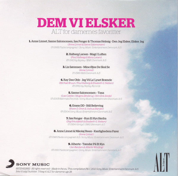 Various – Dem Vi Elsker - Alt For Damernes Favoritter