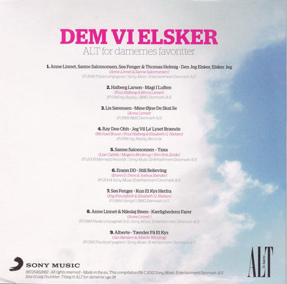 Various – Dem Vi Elsker - Alt For Damernes Favoritter