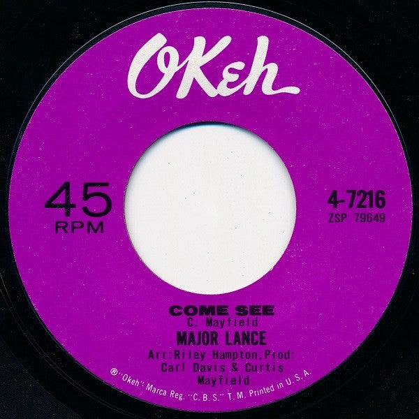 Major Lance – Come See / You Belong To Me