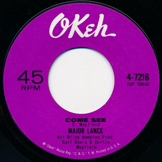 Major Lance – Come See / You Belong To Me