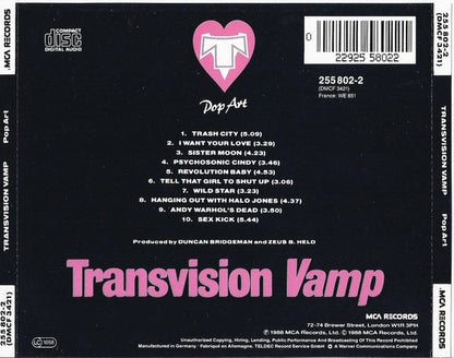 Transvision Vamp – Pop Art