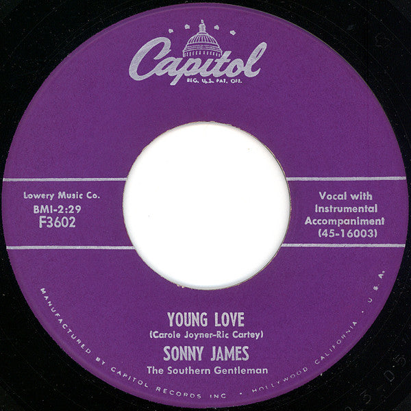 Sonny James – Young Love / You're The Reason I'm In Love