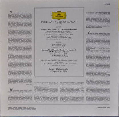 Wolfgang Amadeus Mozart / Berliner Philharmoniker, Karl Böhm – Posthorn-Serenade KV 320 / Serenata Notturna KV 239