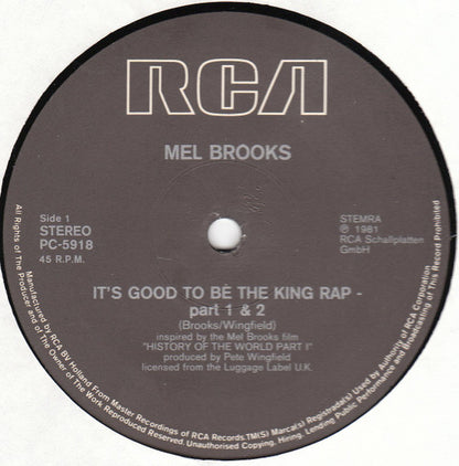 Mel Brooks – It's Good To Be The King Rap