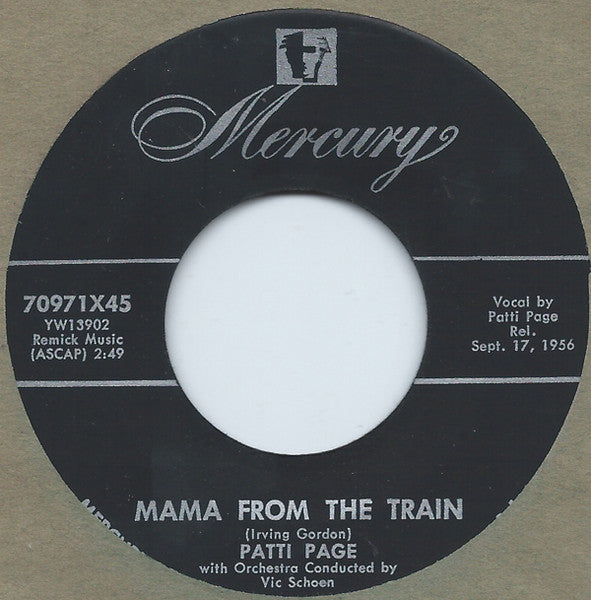 Patti Page – Mama From The Train / Every Time (I Feel His Spirit)