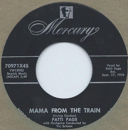 Patti Page – Mama From The Train / Every Time (I Feel His Spirit)