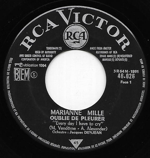 Marianne Mille – Oublie De Pleurer