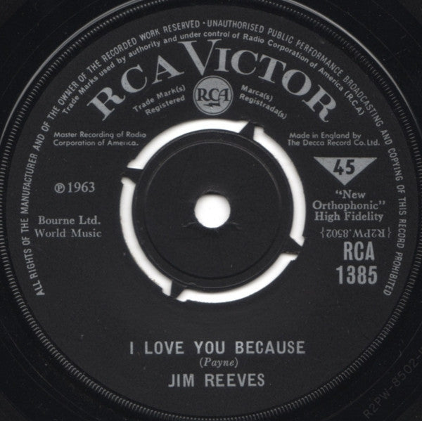 Jim Reeves – I Love You Because