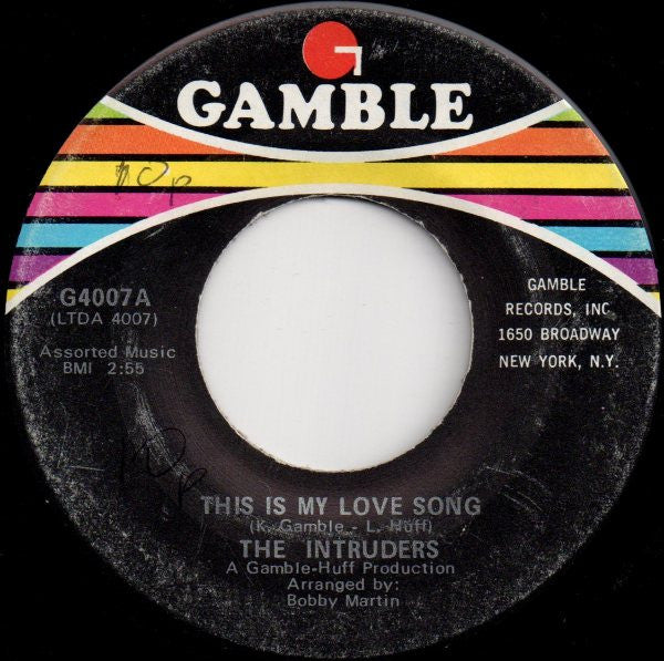 The Intruders – This Is My Love Song
