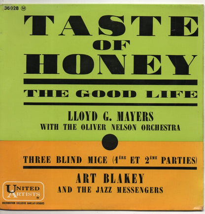 Lloyd Mayers / Art Blakey & The Jazz Messengers – Taste Of Honey