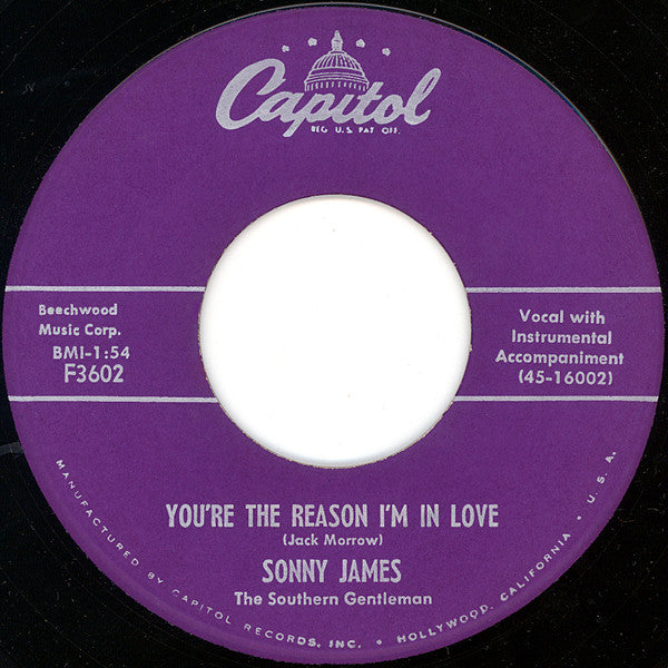 Sonny James – Young Love / You're The Reason I'm In Love