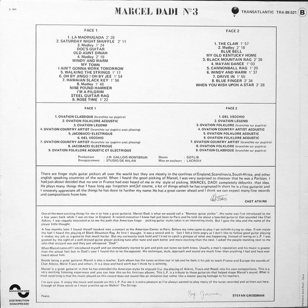 Marcel Dadi – La Guitare A Dadi N° 3