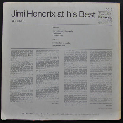 Jimi Hendrix – Jimi Hendrix At His Best (Volume 1)