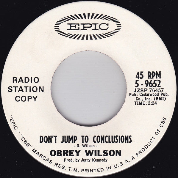 Obrey Wilson – Don't Jump To Conclusions