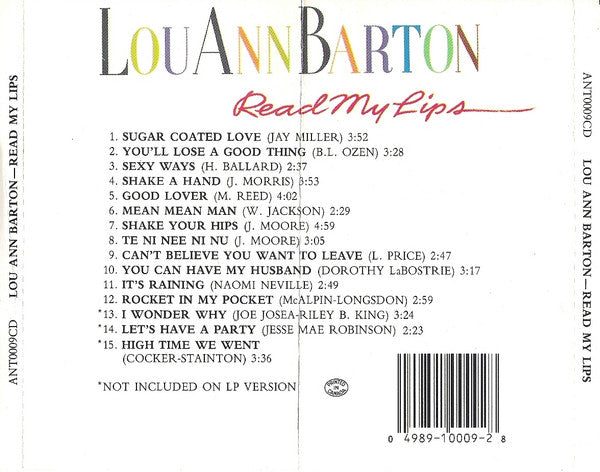 Lou Ann Barton – Read My Lips