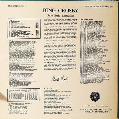Bing Crosby – Rare Early Recordings 1929-1933