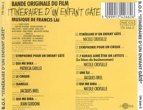 Francis Lai – Itinéraire D'Un Enfant Gâté (Bande Originale Du Film)