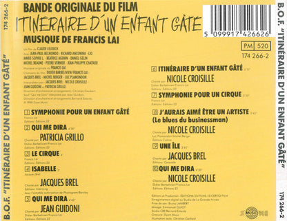 Francis Lai – Itinéraire D'Un Enfant Gâté (Bande Originale Du Film)