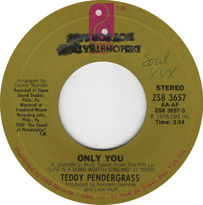 Teddy Pendergrass – Only You / It Don't Hurt Now