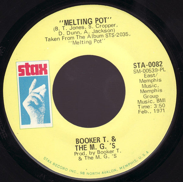 Booker T & The MG's – Melting Pot / Kinda Easy Like
