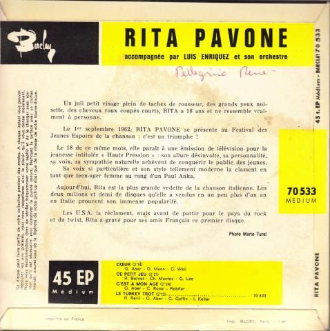 Rita Pavone – Cœur