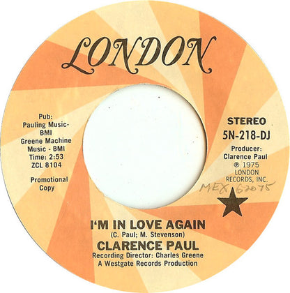Clarence Paul – I'm In Love Again