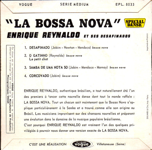 Enrique Reynaldo Et Ses Desafinados – Bossa Nova - Desafinado