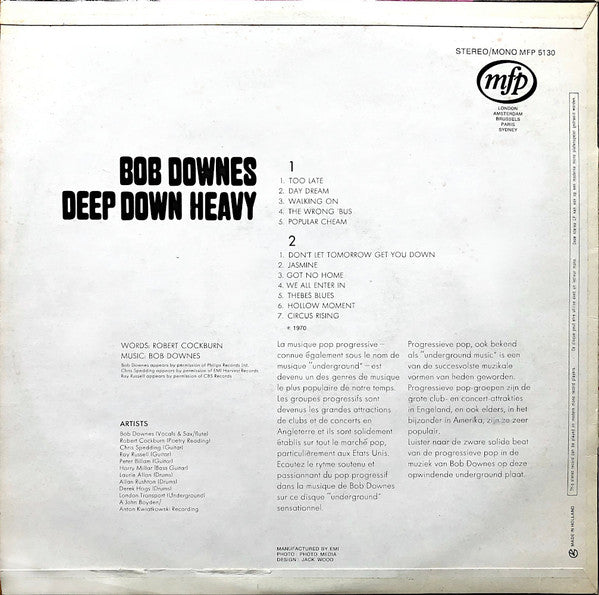 Bob Downes – Deep Down Heavy