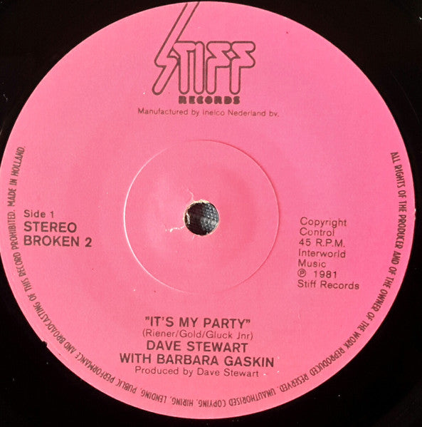Dave Stewart & Barbara Gaskin – It's My Party