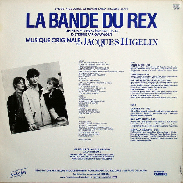 Jacques Higelin – La Bande Du Rex
