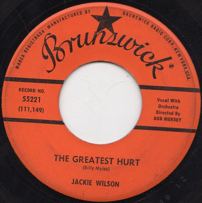 Jackie Wilson – The Greatest Hurt / There'll Be No Next Time