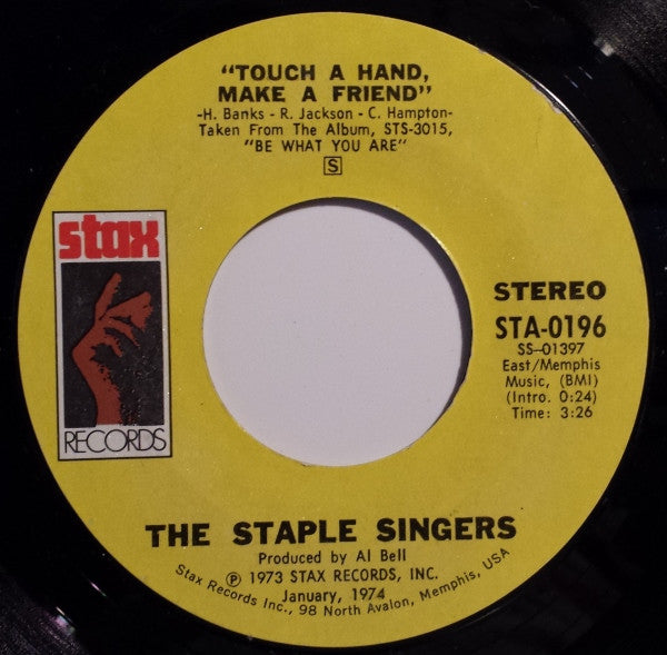 The Staple Singers – Touch A Hand, Make A Friend / Tellin' Lies