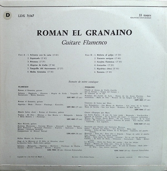 Roman El Granaino – Guitare Flamenco