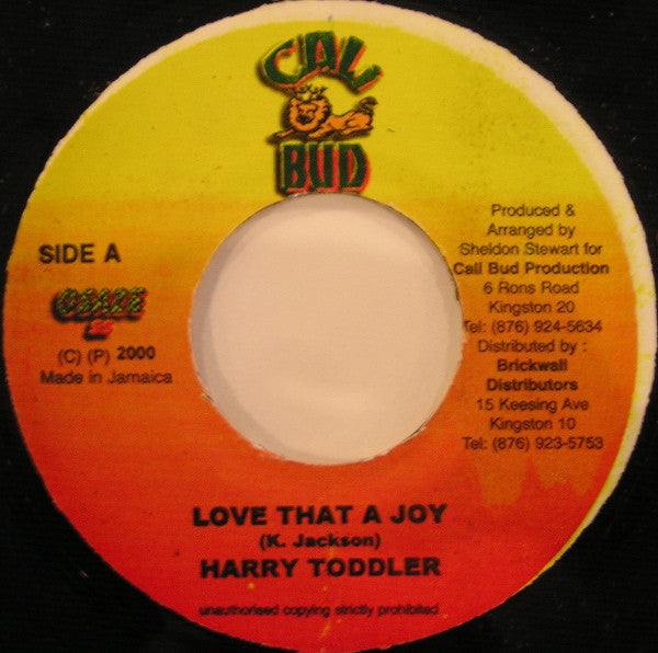 Harry Toddler – Love That A Joy