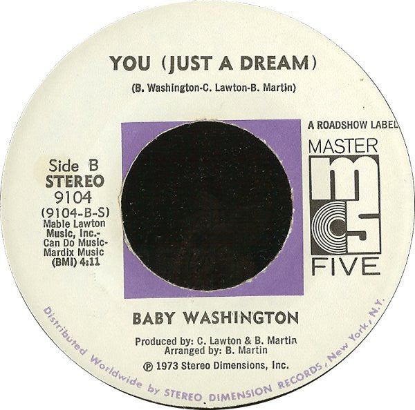 Baby Washington – Just Can't Get You Out Of My Mind