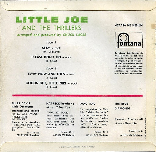 Little Joe Cook And The Thrillers – Stay