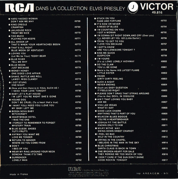 Elvis Presley – One Broken Heart For Sale / They Remind Me Too Much Of You
