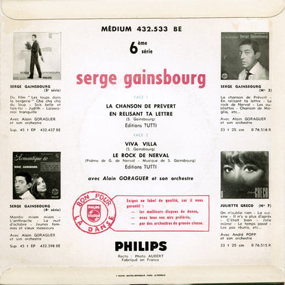 Serge Gainsbourg – L'étonnant Serge Gainsbourg