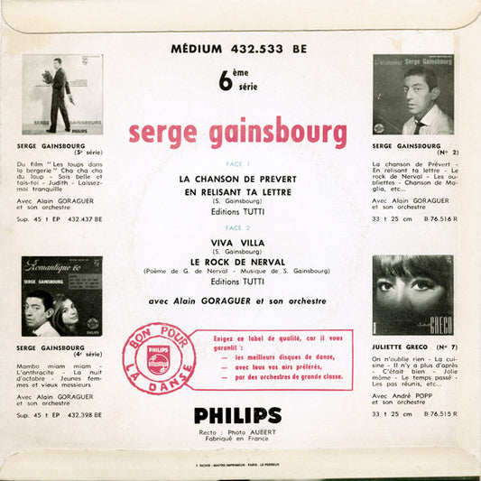 Serge Gainsbourg – L'étonnant Serge Gainsbourg