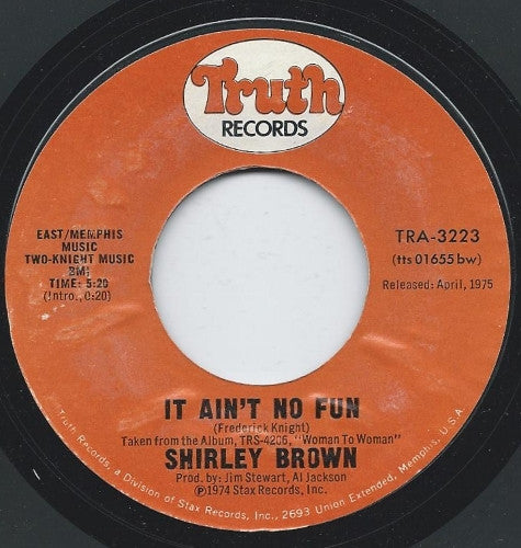 Shirley Brown – I've Got To Go On Without You
