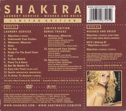 Shakira – Laundry Service : Limited Edition : Washed And Dried