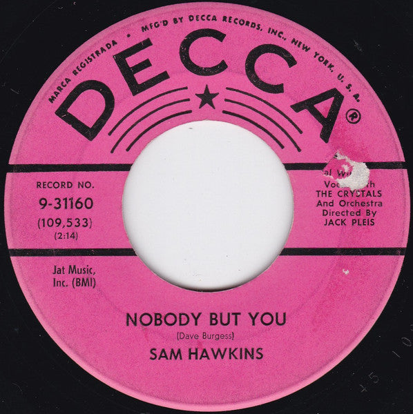 Sam Hawkins – Nobody But You