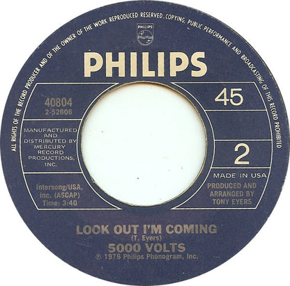 5000 Volts – Bye Love / Look Out I'm Coming