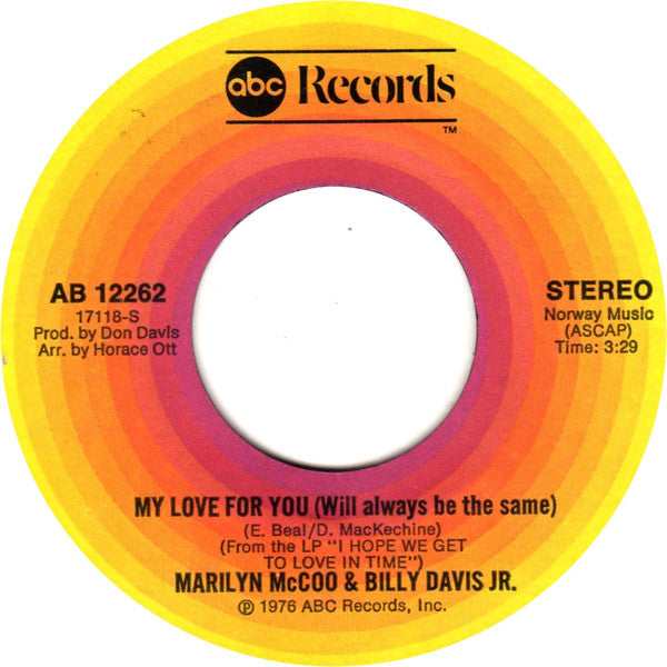 Marilyn McCoo & Billy Davis Jr. – Your Love / My Love For You (Will Always Be The Same)