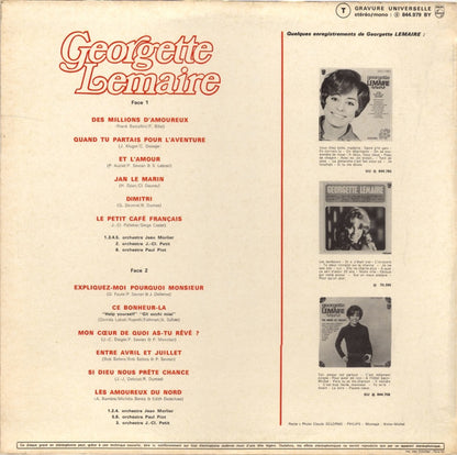 Georgette Lemaire – Des Millions D'amoureux