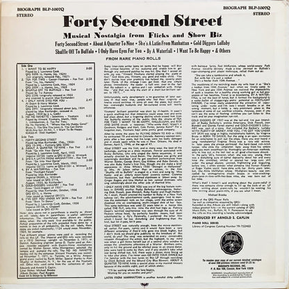 Various – Broadway Rhythms (Rare Piano Roll Versions From The Musical Comedies Of The 20's & 30's)