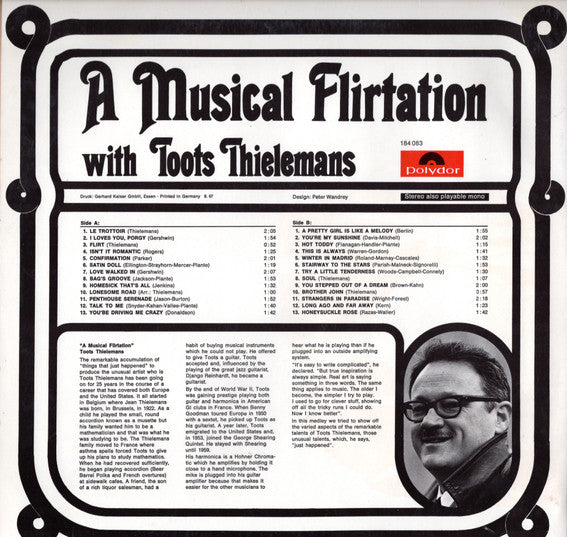 Toots Thielemans – A Musical Flirtation With Toots Thielemans